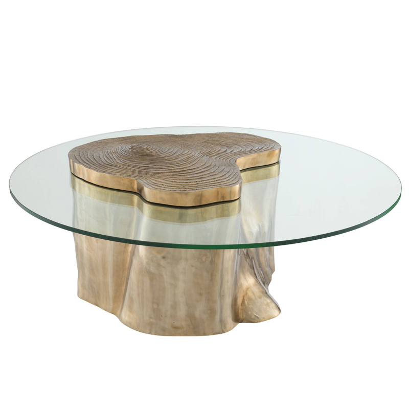 Кофейный стол Eichholtz Coffee Table Urban Латунь Прозрачный Кофейный стол Eichholtz Coffee Table Urban Латунь Прозрачный в Липецке | Loft Concept