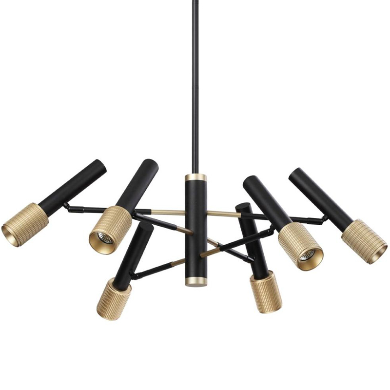Люстра Eneko Chandelier Черный Золотой Люстра Eneko Chandelier Черный Золотой в Липецке | Loft Concept