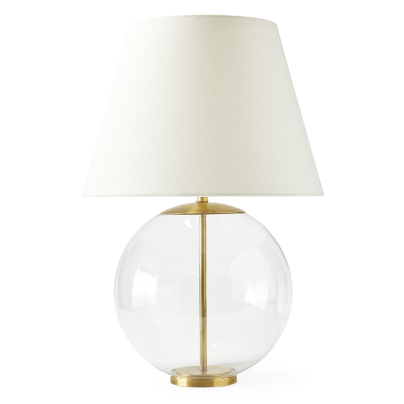 Настольная лампа Emory Table Lamp Gold Золотой Прозрачный (Transparent) Белый Настольная лампа Emory Table Lamp Gold Золотой Прозрачный (Transparent) Белый в Липецке | Loft Concept