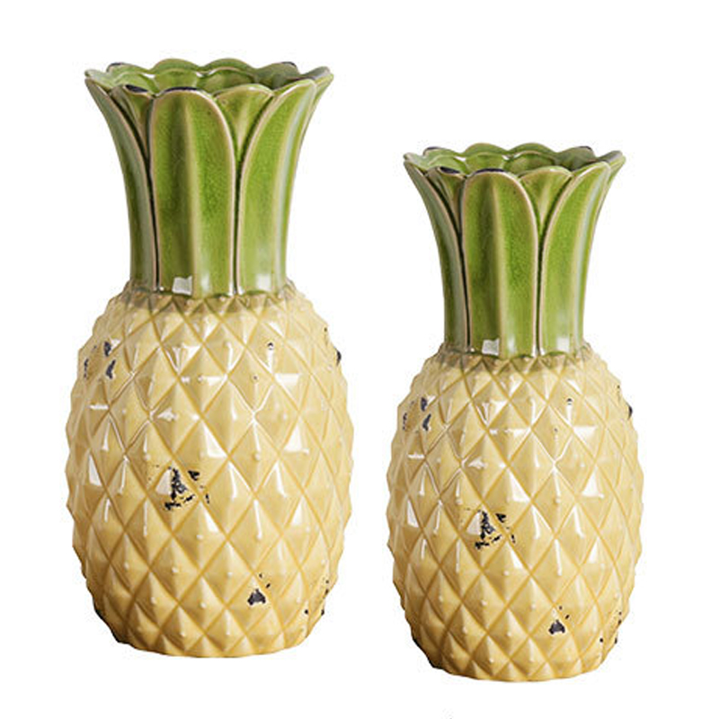 Ваза Pineapple Vase Желтый Зеленый шалфей Ваза Pineapple Vase Желтый Зеленый шалфей в Липецке | Loft Concept