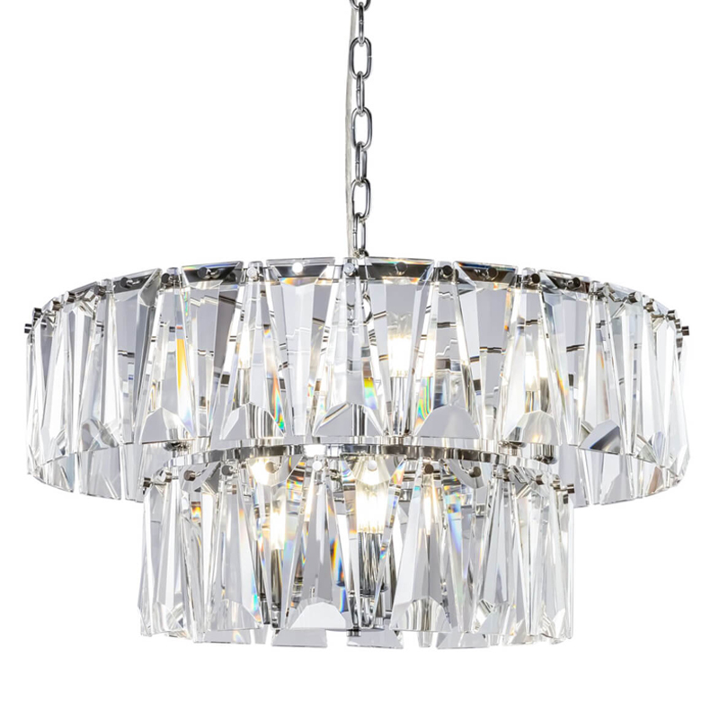 Люстра Ruby Crystal Chandelier Chrome 68 Хром Прозрачный Люстра Ruby Crystal Chandelier Chrome 68 Хром Прозрачный в Липецке | Loft Concept