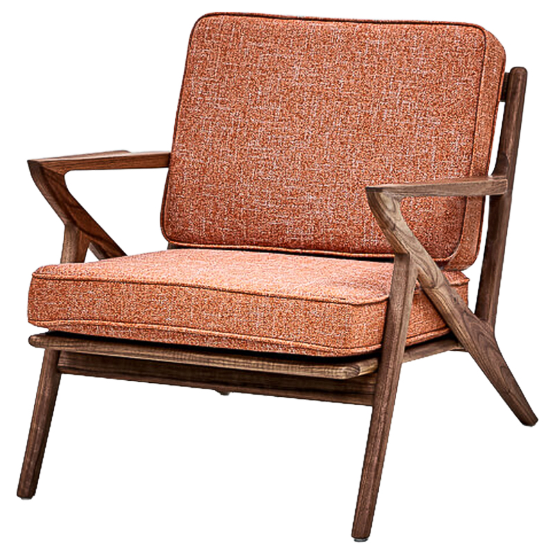 Кресло Raamsdonk Chair Коричневый Коралловый Кресло Raamsdonk Chair Коричневый Коралловый в Липецке | Loft Concept