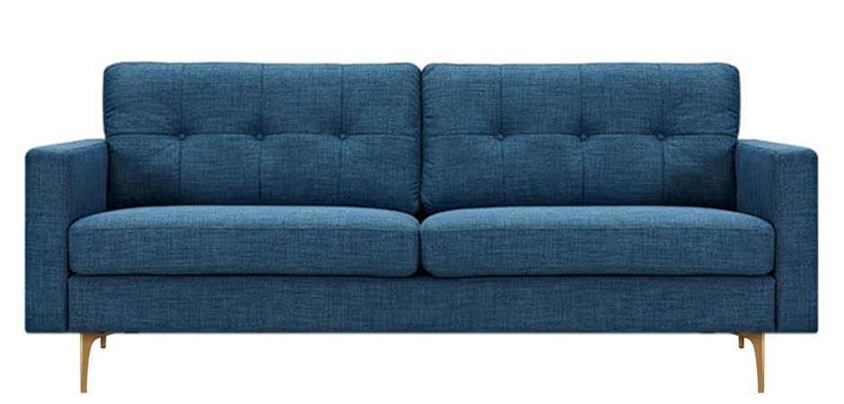 Диван Stone Blue Greta Sofa Диван синий лен Диван Stone Blue Greta Sofa Диван синий лен - Loft-Concept в Липецке