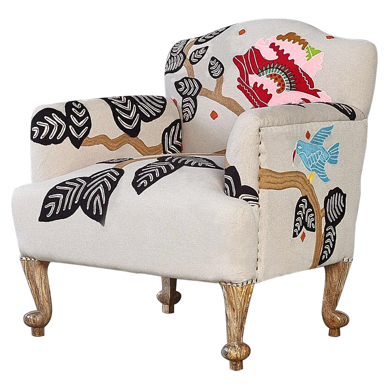 Кресло Mavis Armchair Бежевый Древесина Мульти Кресло Mavis Armchair Бежевый Древесина Мульти в Липецке | Loft Concept
