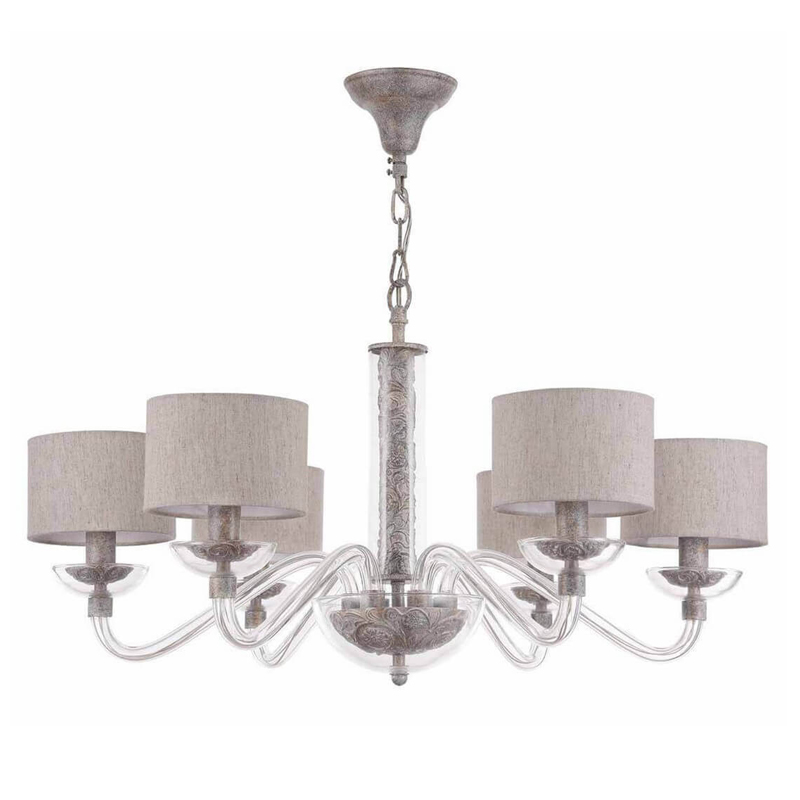 Люстра Sabella Light Chandelier 6 lamp Серый Люстра Sabella Light Chandelier 6 lamp Серый в Липецке | Loft Concept