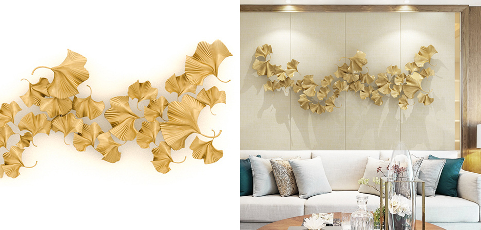 Аксессуар на стену Golden Ginkgo Leaves Аксессуар на стену Golden Ginkgo Leaves - Loft-Concept в Липецке