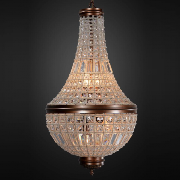 Люстра RH 19th c. Casbah Crystal Pendant Tall 45 Темная бронза винтаж Люстра RH 19th c. Casbah Crystal Pendant Tall 45 Темная бронза винтаж в Липецке | Loft Concept