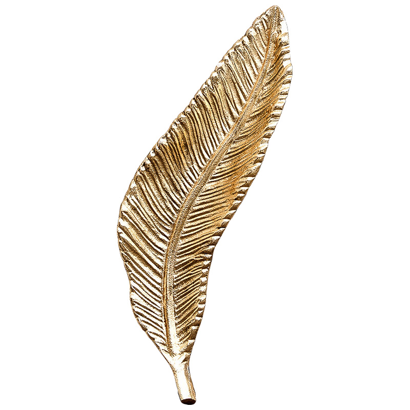Аксессуар Gold Oblong Leaf Золотой Аксессуар Gold Oblong Leaf Золотой в Липецке | Loft Concept