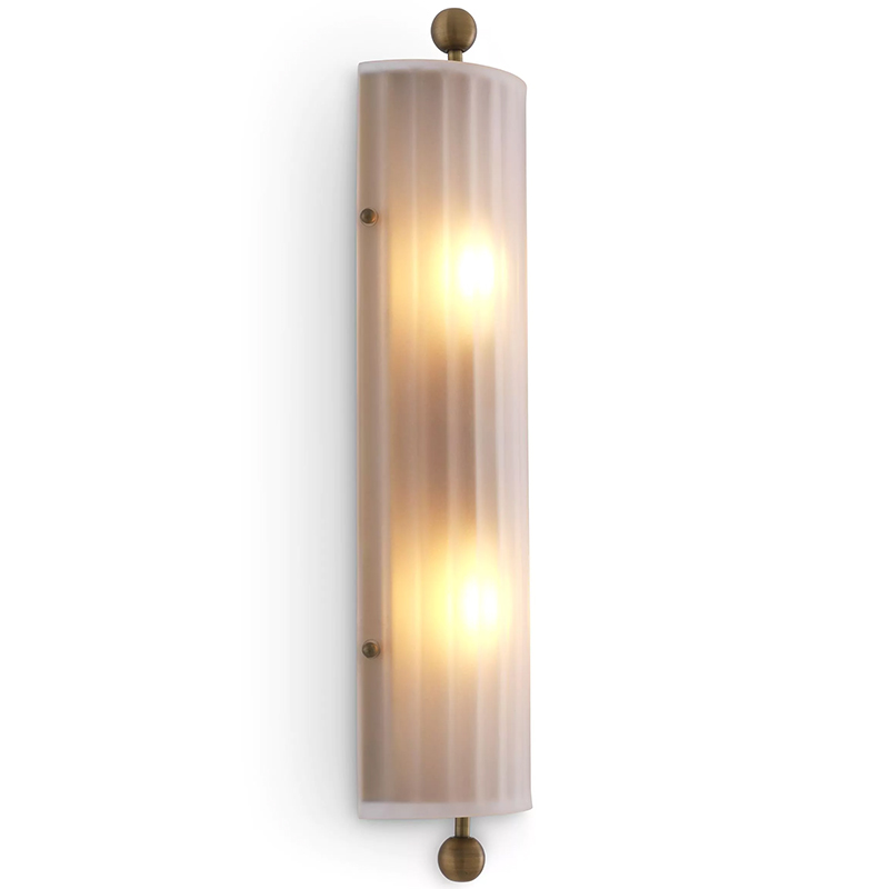 Бра Eichholtz Wall Lamp Juno Белое матовое стекло Латунь Бра Eichholtz Wall Lamp Juno Белое матовое стекло Латунь в Липецке | Loft Concept