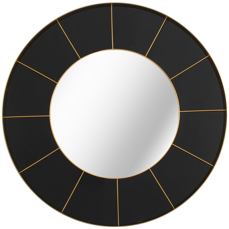 Зеркало Sectors Circle Mirror black Зеркало Sectors Circle Mirror black в Липецке | Loft Concept