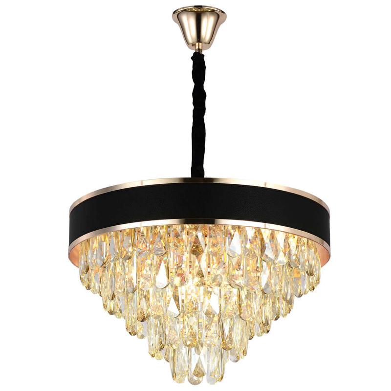 Люстра Holi Cascade Elegant With Golden Line light Каскад D 52 Черный Люстра Holi Cascade Elegant With Golden Line light Каскад D 52 Черный в Липецке | Loft Concept