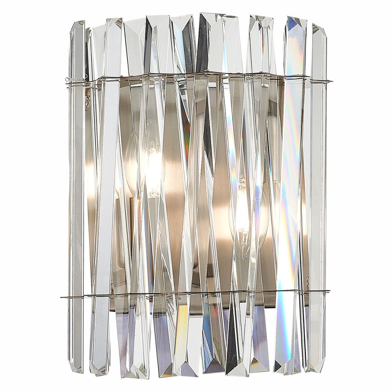 Бра Kaeden Glass Wall Lamp Прозрачный Никель Бра Kaeden Glass Wall Lamp Прозрачный Никель в Липецке | Loft Concept