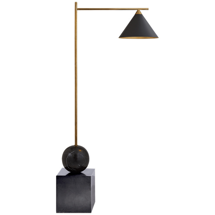 Торшер CLEO FLOOR LAMP Black Черный Латунь Торшер CLEO FLOOR LAMP Black Черный Латунь в Липецке | Loft Concept