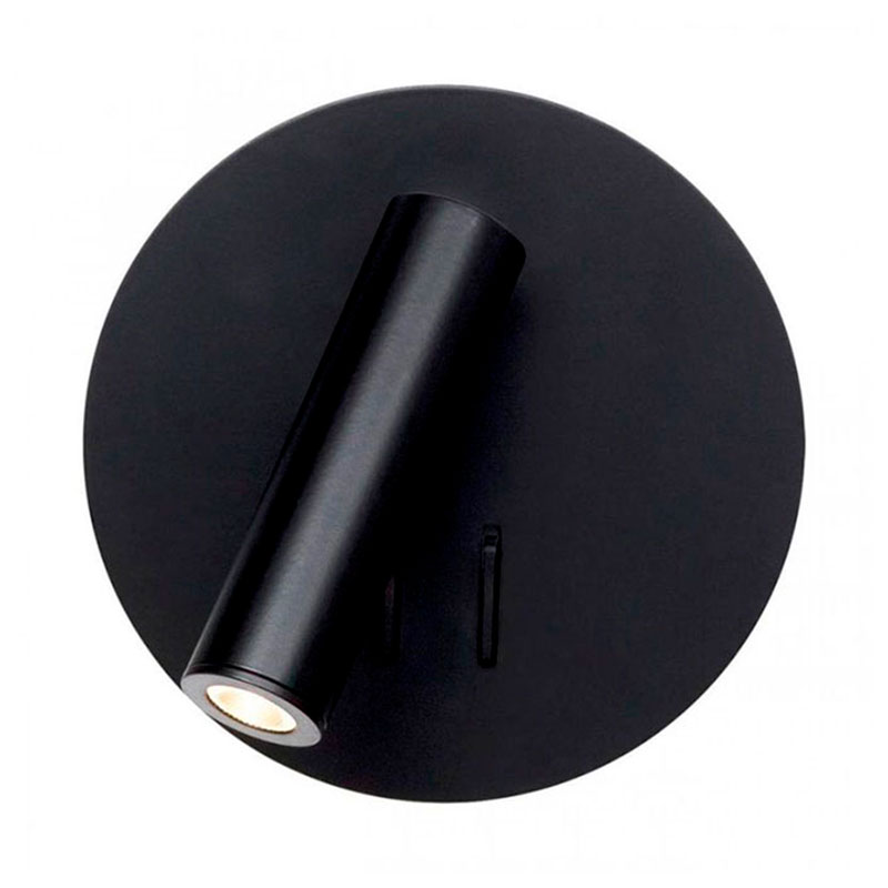 Бра Chelsom WALL LED DOCK Black Round Черный Бра Chelsom WALL LED DOCK Black Round Черный в Липецке | Loft Concept