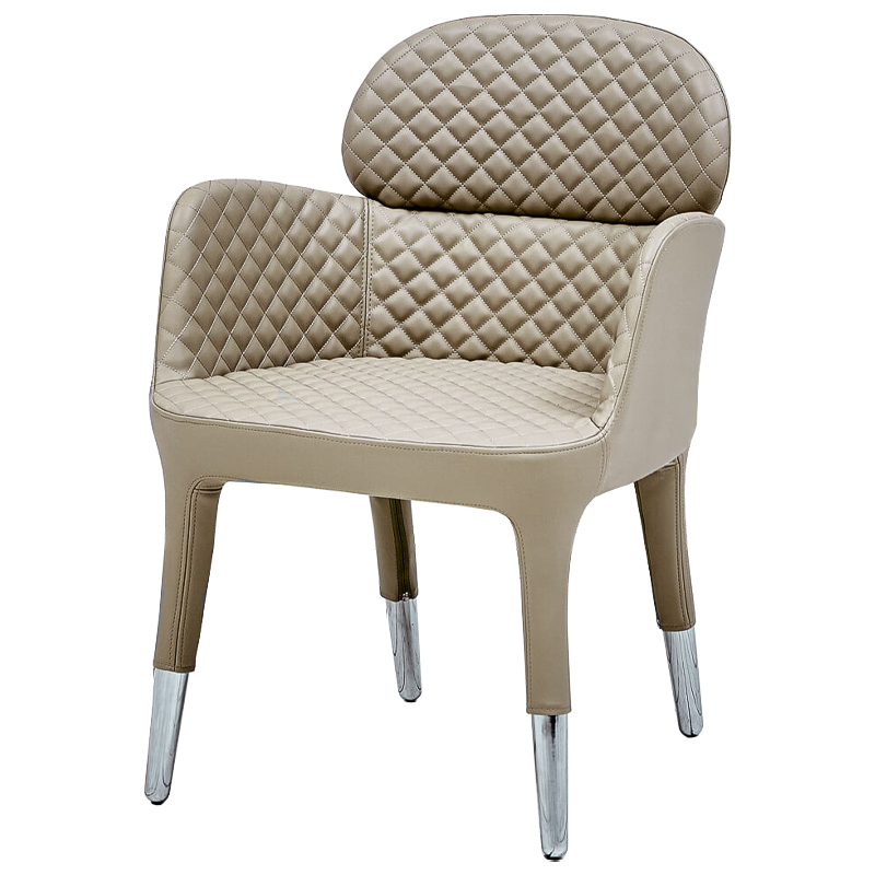 Кресло Ansbach Chair Бежевый Хром Кресло Ansbach Chair Бежевый Хром в Липецке | Loft Concept