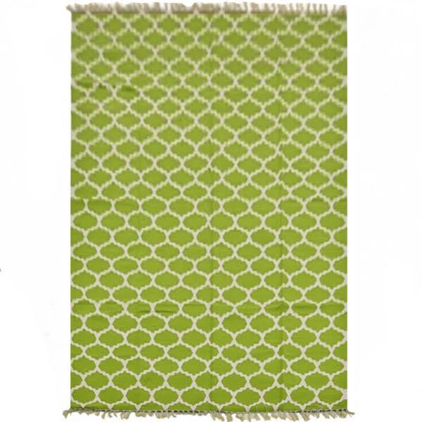 Ковер Ornament Cotton Green 100% хлопок Зеленый Ковер Ornament Cotton Green 100% хлопок Зеленый в Липецке | Loft Concept