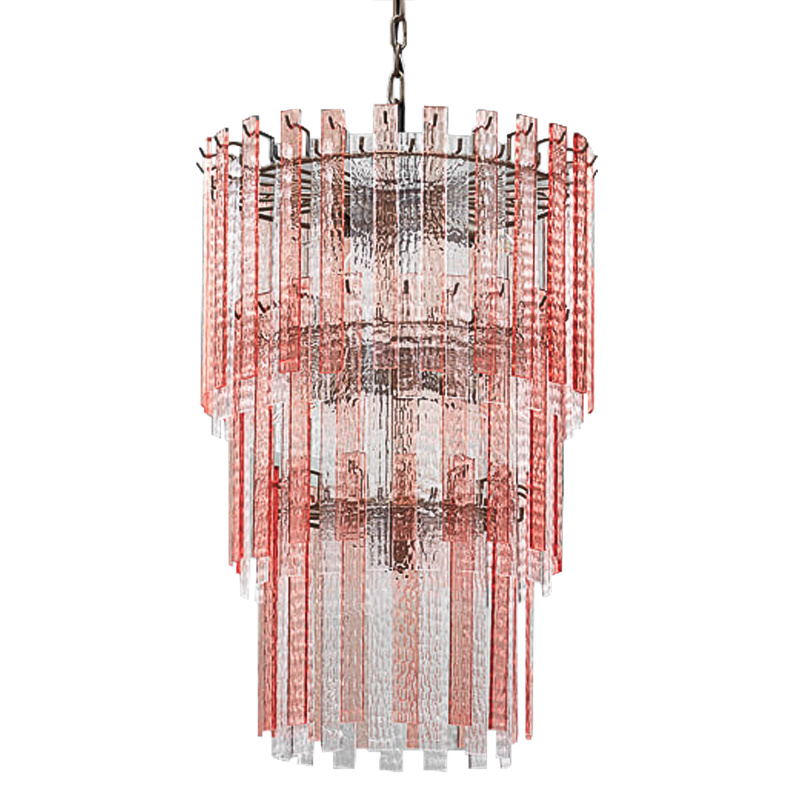 Люстра Victoire Chandeliers Хром Прозрачный Малиновый (Crimson) Люстра Victoire Chandeliers Хром Прозрачный Малиновый (Crimson) в Липецке | Loft Concept