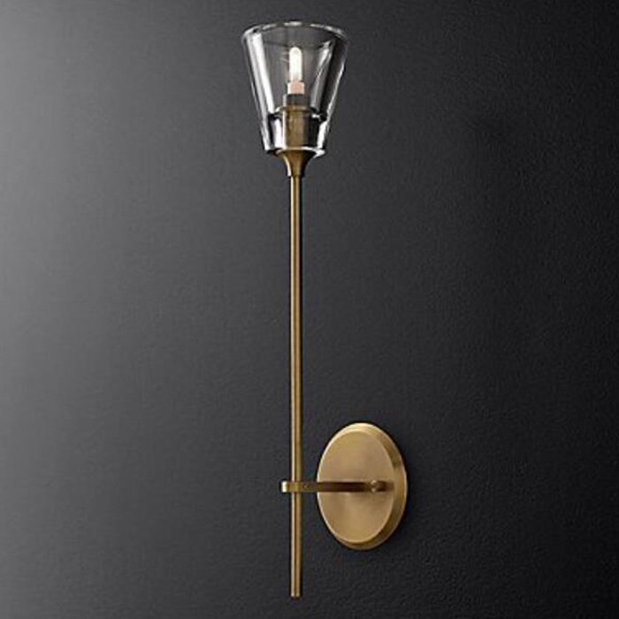 Бра TORCHE DE VERRE wall lamp Латунь Прозрачный (Transparent) Бра TORCHE DE VERRE wall lamp Латунь Прозрачный (Transparent) в Липецке | Loft Concept