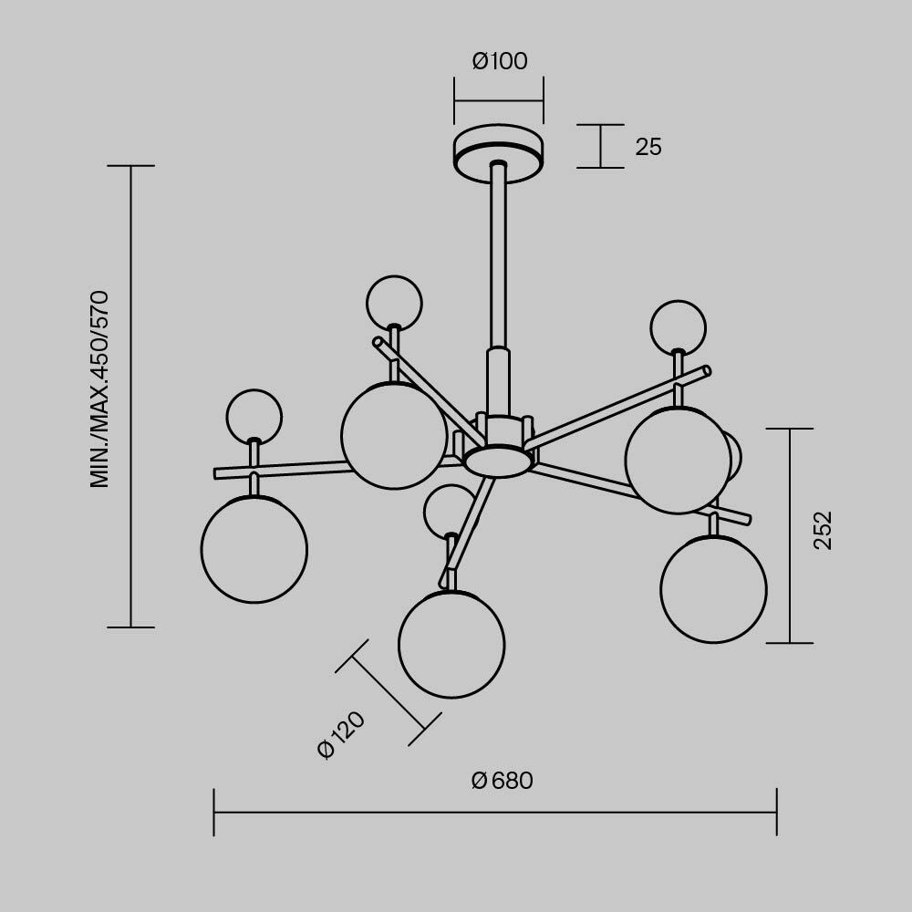 Люстра подвесная Museo G9 в Липецке