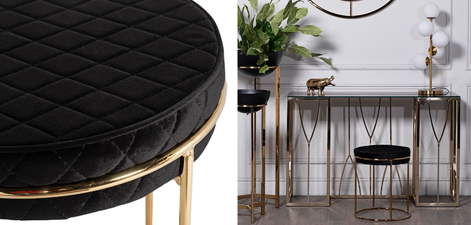 Пуф Rhombus Velours Black Пуф Rhombus Velours Black - Loft-Concept в Липецке