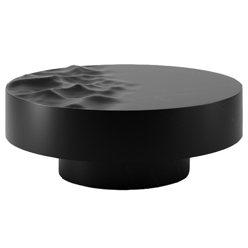 Дизайнерский журнальный стол Mathieu Lehanneur Sculpts Ocean Memories Round Black Черный Мрамор Nero Дизайнерский журнальный стол Mathieu Lehanneur Sculpts Ocean Memories Round Black Черный Мрамор Nero в Липецке | Loft Concept