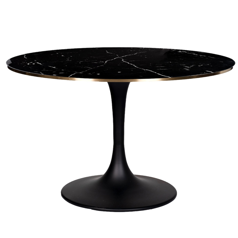 Стол Tulip black Marble 120 Золотой Черный Стол Tulip black Marble 120 Золотой Черный в Липецке | Loft Concept