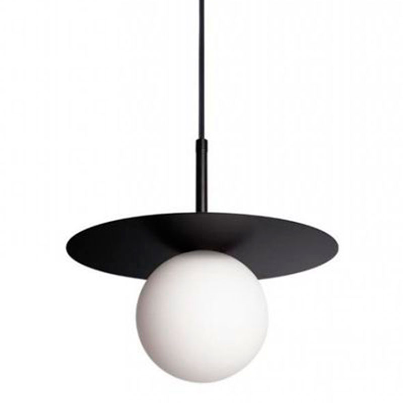 Подвесной светильник MATISSE Black 25 см Белый Черный Подвесной светильник MATISSE Black 25 см Белый Черный в Липецке | Loft Concept