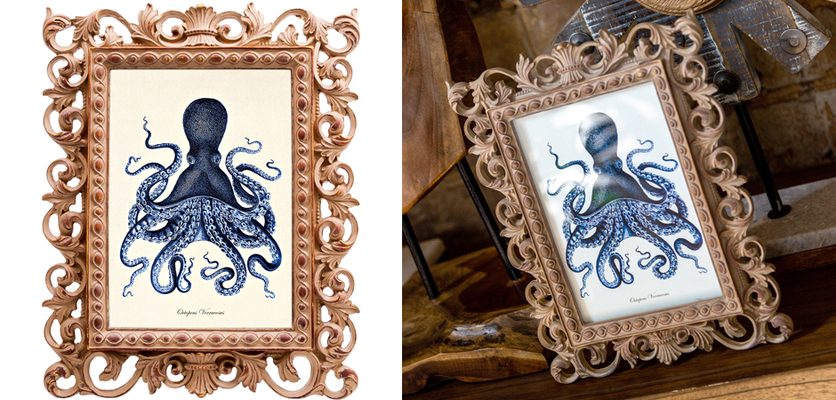 Постер Blue Octopus Poster Постер Blue Octopus Poster - Loft-Concept в Липецке