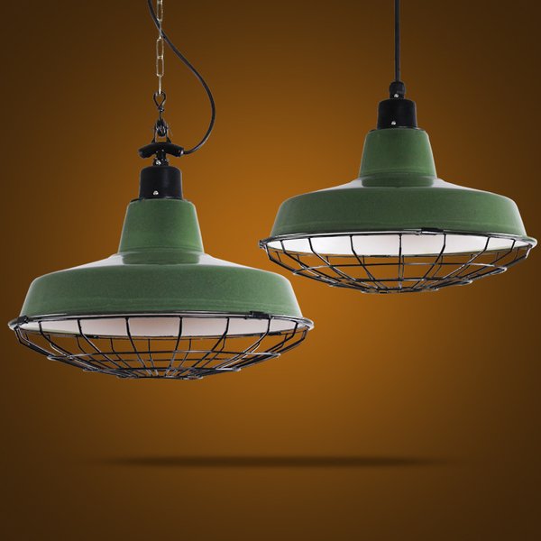 Подвесной светильник Loft Ber Cage Green Pendant Зеленый Подвесной светильник Loft Ber Cage Green Pendant Зеленый в Липецке | Loft Concept