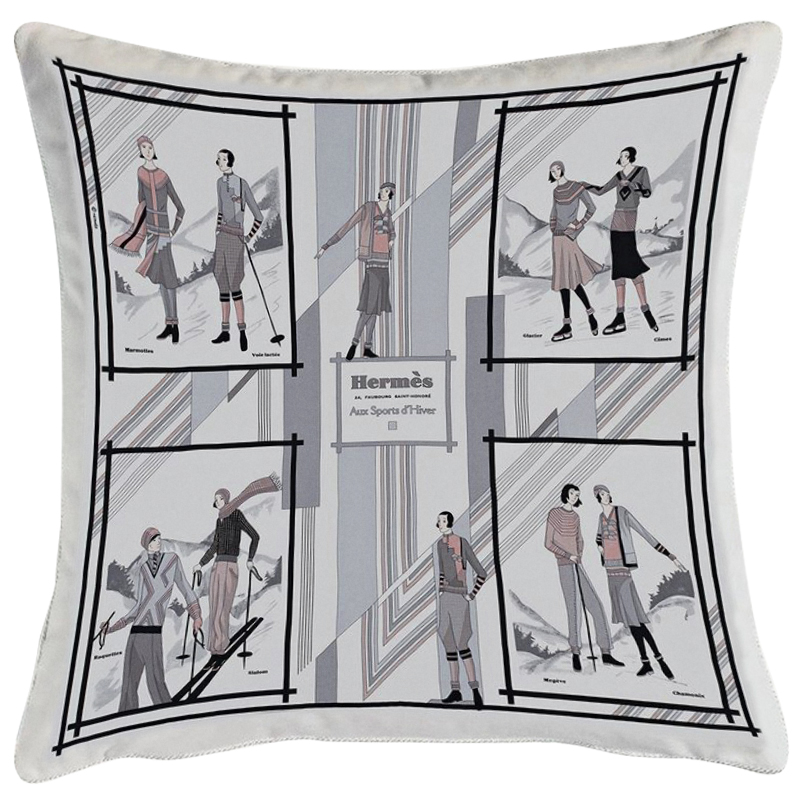 Декоративная подушка Hermes 139 Серый Декоративная подушка Hermes 139 Серый в Липецке | Loft Concept