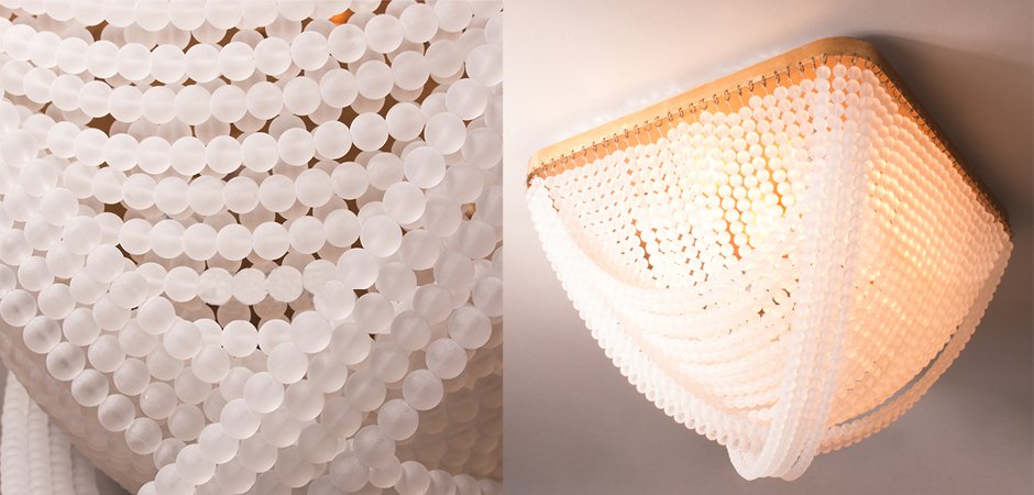 Люстра Cockle beaded ball ceiling lamp Люстра Cockle beaded ball ceiling lamp - Loft-Concept в Липецке