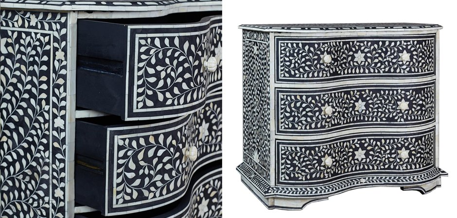 Комод Inlaid Bone Stars And Waves Комод Inlaid Bone Stars And Waves - Loft-Concept в Липецке