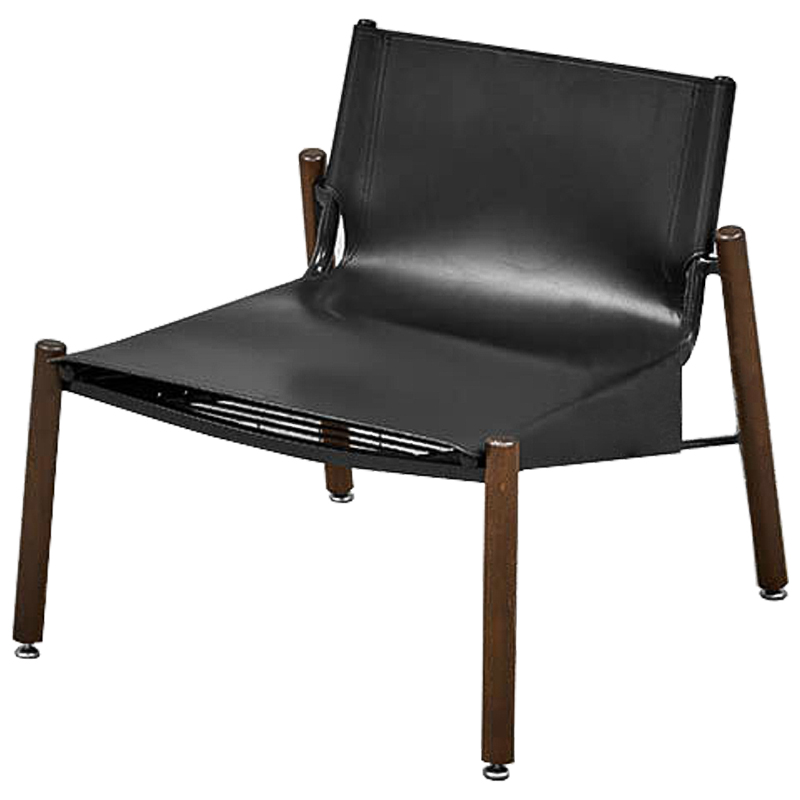 Кресло Adriano Chair Черный Коричневый Кресло Adriano Chair Черный Коричневый в Липецке | Loft Concept