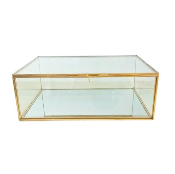 Шкатулка Clear Золотой Прозрачное Стекло Шкатулка Clear Золотой Прозрачное Стекло в Липецке | Loft Concept