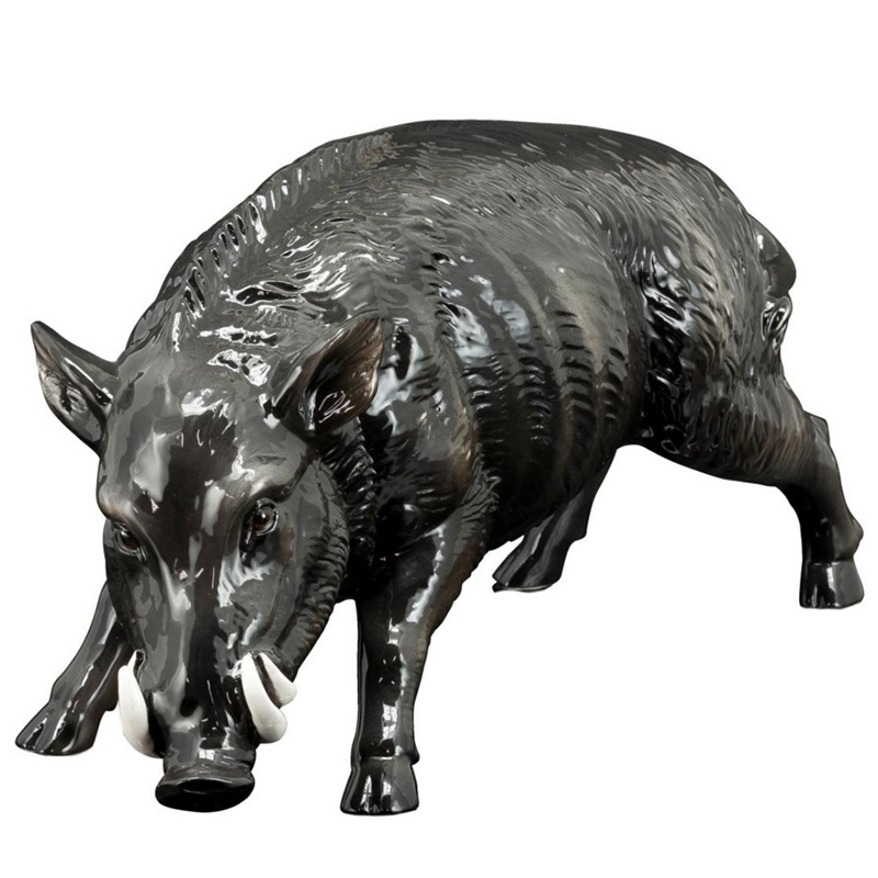 Статуэтка Abhika Boar Dark Grey Темно-серый Статуэтка Abhika Boar Dark Grey Темно-серый в Липецке | Loft Concept