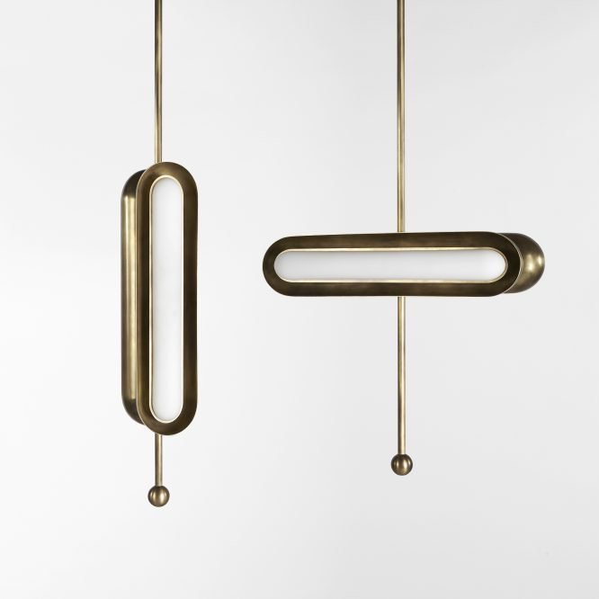 Подвесной светильник CIRCUIT PENDANT HORIZONTAL & VERTICAL Золотой Белый Подвесной светильник CIRCUIT PENDANT HORIZONTAL & VERTICAL Золотой Белый в Липецке | Loft Concept