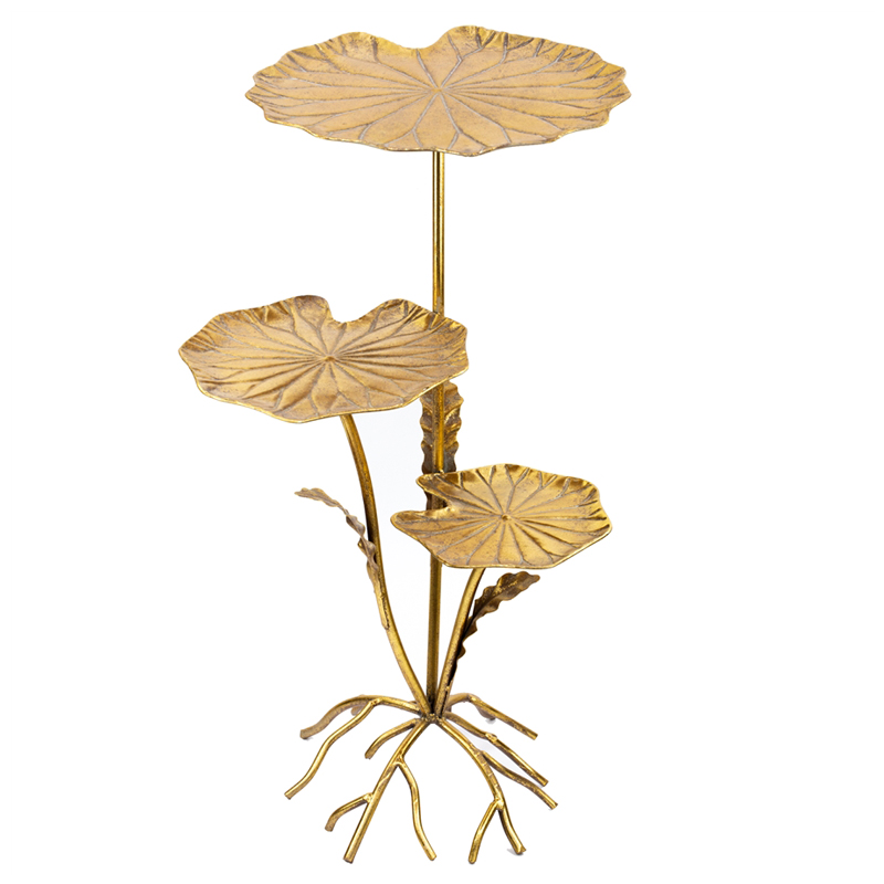 Приставной стол Lily Leaves Side Table Золотой Приставной стол Lily Leaves Side Table Золотой в Липецке | Loft Concept