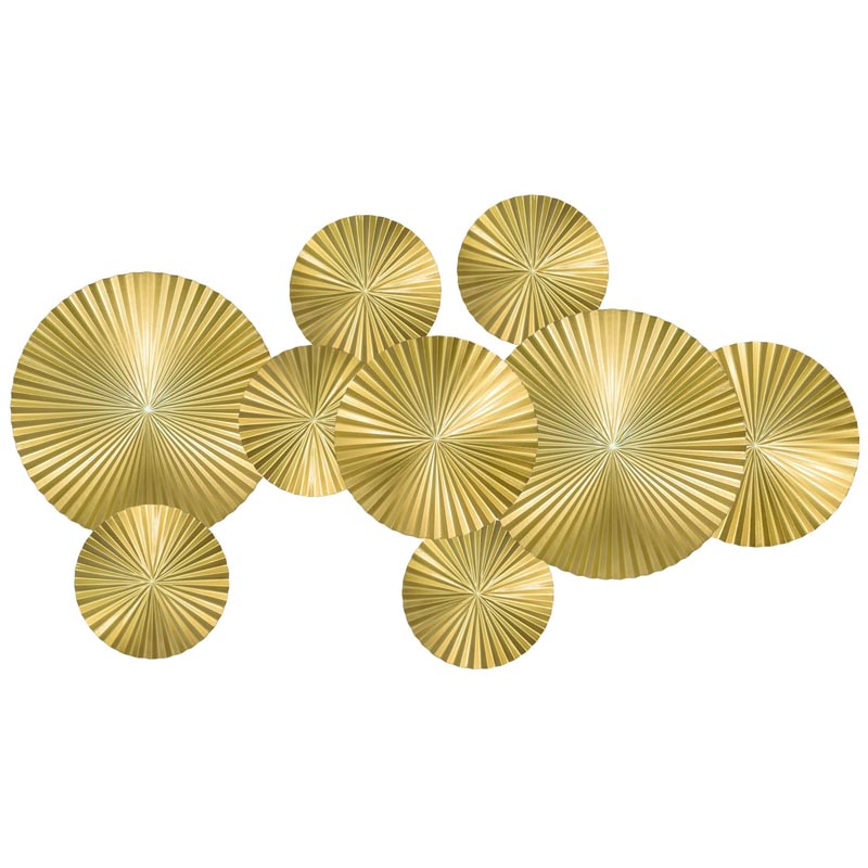 Арт-объект Apollo Gold Wall Plaque Disc 9 Золотой Арт-объект Apollo Gold Wall Plaque Disc 9 Золотой в Липецке | Loft Concept