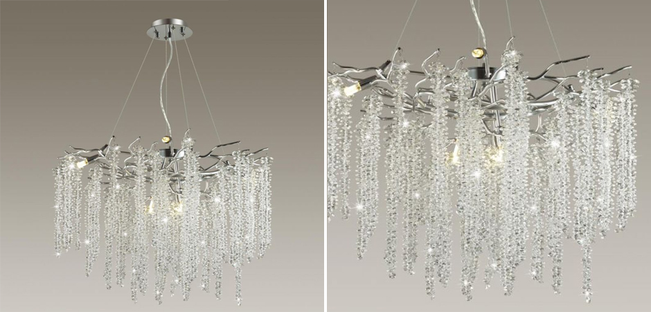 Люстра Fairy Tree Silver на 8 ламп Люстра Fairy Tree Silver на 8 ламп - Loft-Concept в Липецке