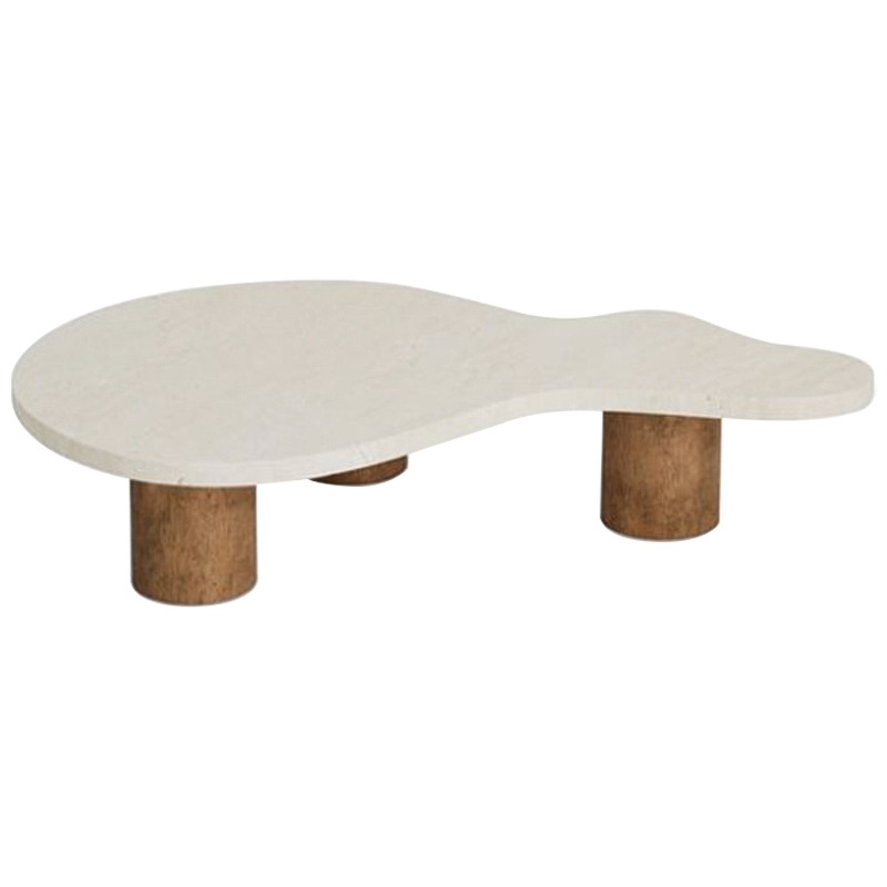Кофейный стол LUCA COFFEE TABLE Бежевый Коричневый Кофейный стол LUCA COFFEE TABLE Бежевый Коричневый в Липецке | Loft Concept