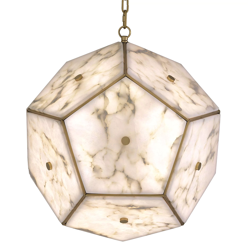 Люстра Eichholtz Lantern Gallo Белый Белый Мрамор Bianco Латунь Люстра Eichholtz Lantern Gallo Белый Белый Мрамор Bianco Латунь в Липецке | Loft Concept