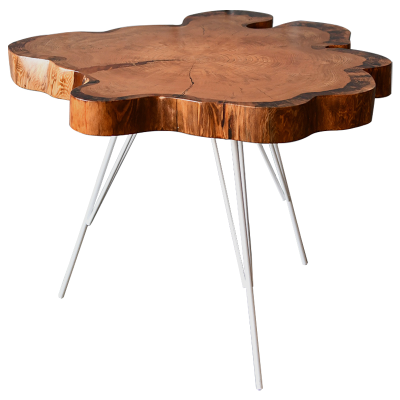 Кофейный стол Korben Industrial Metal Rust Coffee Table Древесина Белый Кофейный стол Korben Industrial Metal Rust Coffee Table Древесина Белый в Липецке | Loft Concept