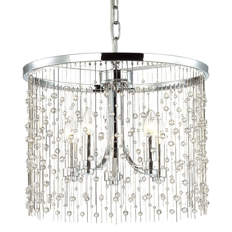 Люстра Hailstorm Rain Chandelier chrome Прозрачный (Transparent) Хром Люстра Hailstorm Rain Chandelier chrome Прозрачный (Transparent) Хром в Липецке | Loft Concept
