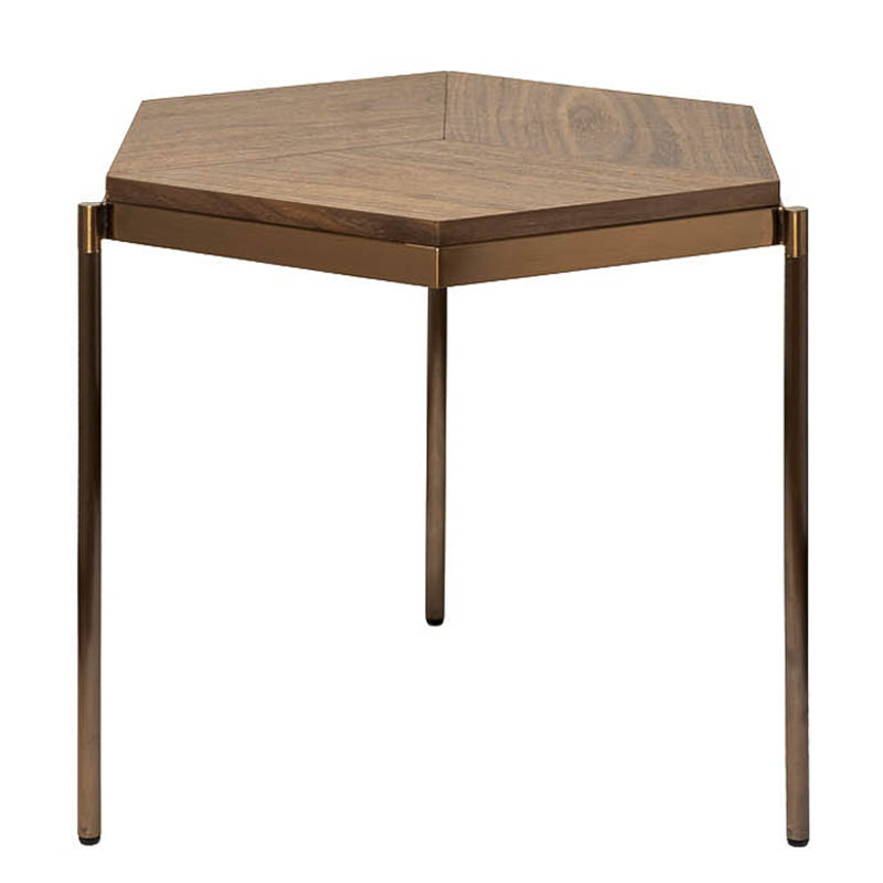 Приставной стол Hexagonal Side Table Бежевый в Липецке | Loft Concept 