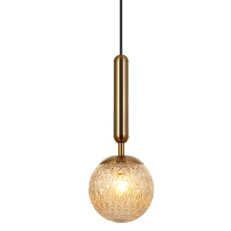 Подвесной светильник Perforated Glass Bubbles brown Бронза Коричневый Подвесной светильник Perforated Glass Bubbles brown Бронза Коричневый в Липецке | Loft Concept
