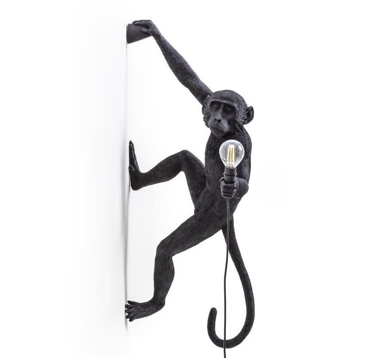 Бра Seletti The Monkey Lamp Hanging Version Right Черный Бра Seletti The Monkey Lamp Hanging Version Right Черный в Липецке | Loft Concept