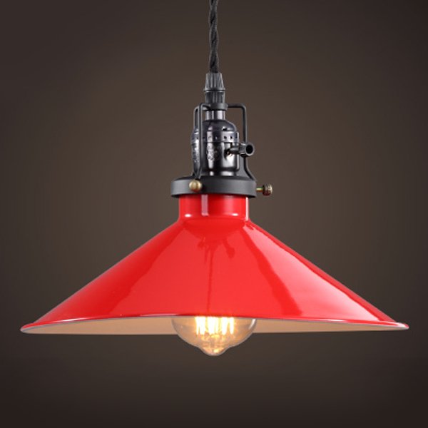 Красный подвесной светильник Loft Factory filament RED Черный матовый Красный (Red) Красный подвесной светильник Loft Factory filament RED Черный матовый Красный (Red) в Липецке | Loft Concept