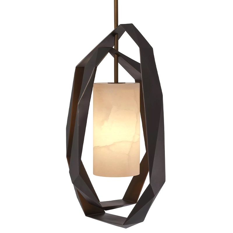 Подвесной светильник Eichholtz Chandelier Santos Double Бежевый Винтажная латунь Подвесной светильник Eichholtz Chandelier Santos Double Бежевый Винтажная латунь в Липецке | Loft Concept