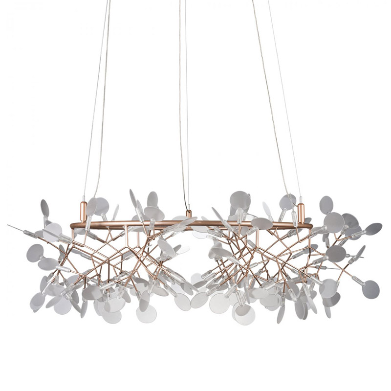 Люстра Heracleum rose gold 100 Розовое золото Белый Люстра Heracleum rose gold 100 Розовое золото Белый в Липецке | Loft Concept