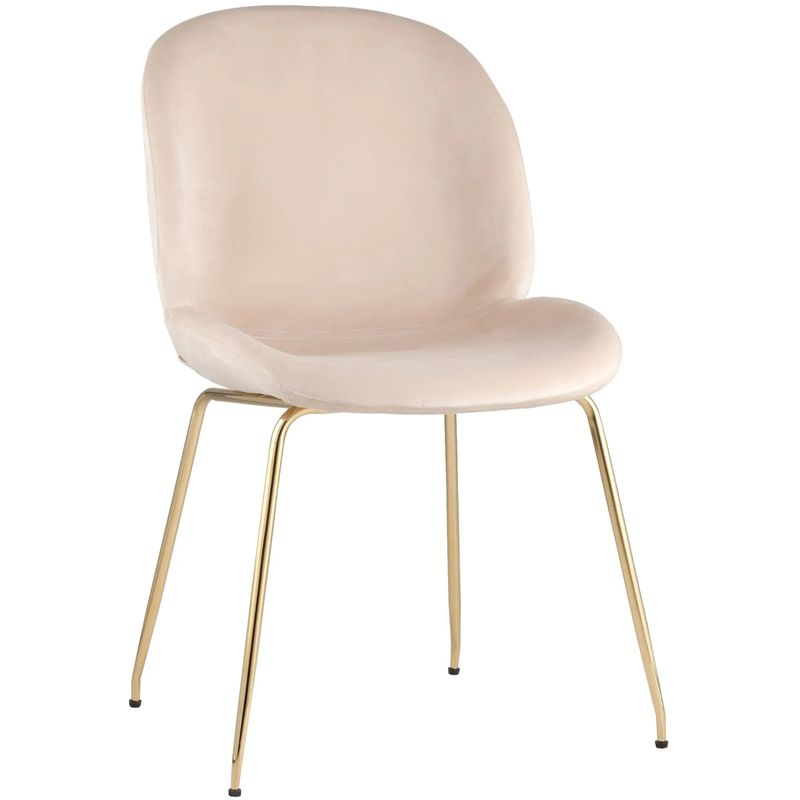 Стул Молочный Велюр Vendramin Chair Молочный Золотой Стул Молочный Велюр Vendramin Chair Молочный Золотой в Липецке | Loft Concept